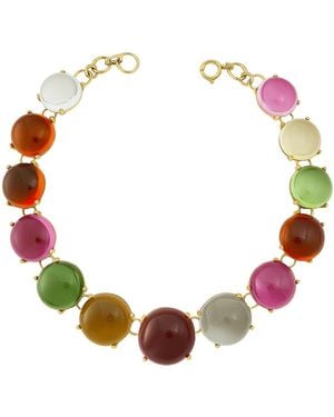 Michael Nash Jewelry Penny Round Cabachon Multi Colour Necklace - Multicolour