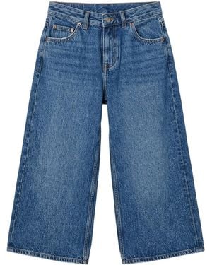 Dr. Denim Dace Mid Wide Capri - Blue