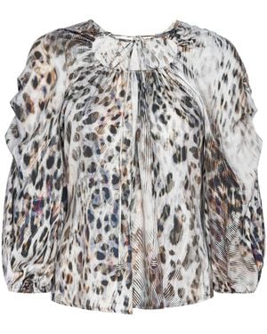 LAHIVE Cheetah Romance Reversible Top - Gray