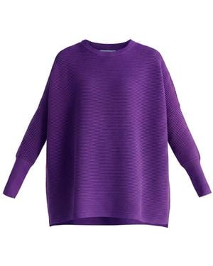 Paisie Ribbed Jumper - Purple