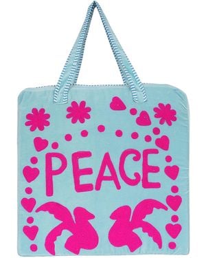 Conscious Yoga Collective Peace Suzani Tote - Pink