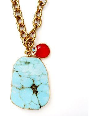 Persia Dona Jewelry Mountain Necklace - White
