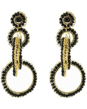 Lavish by Tricia Milaneze Grace Handmade Crochet Earrings - Metallic