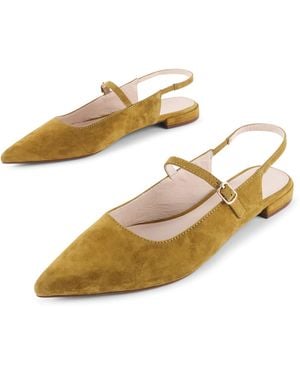 INTENTIONALLY ______ Escape Slingback Flat - Metallic
