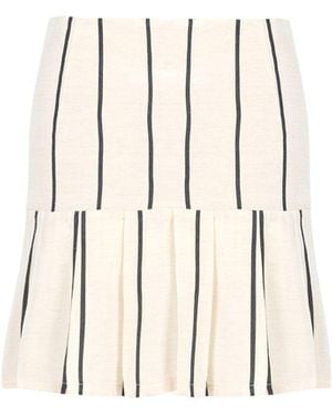 Pcfg Neutrals Free Heaven Kutnia Mini Skirt - White
