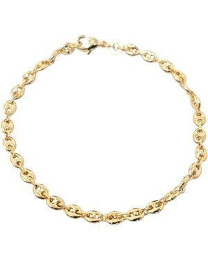 Sophelia Coffee Bean Plated Chain Bracelet Luxe - Metallic
