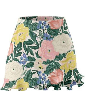 Lime Ricki Swimwear Bouquet Ruffle Skirt - Green