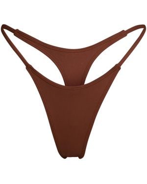 Minimale Animale Wall Street Thong Bikini Bottom - Brown