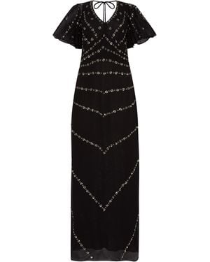 Rose & Nancy Rose Sequin Maxi Dress - Black