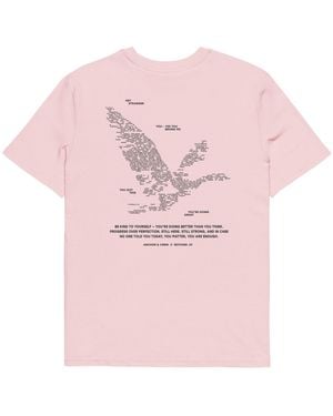 Anchor and Crew Cotton Seven You Are Enough X Mental Health Editions Organic Cotton T-Shirt - Pink