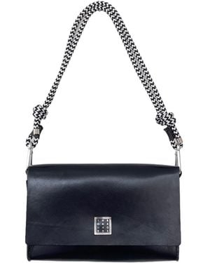 Yourhandbags Leather Candy Bag With Rope Strap - Blue