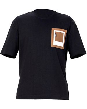 Smart and Joy Pocket Window T-Shirt - Black