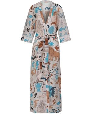 Iodes Patmos Kimono - Blue
