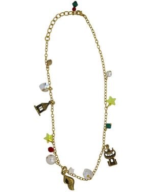 Vickisarge Yuletide Lit Up Pagoda Shell Charm Necklace - Black