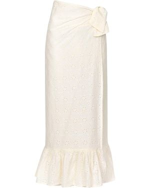 SUNSHINE TIENDA Ivory Eyelet Vienna Sarong - Natural
