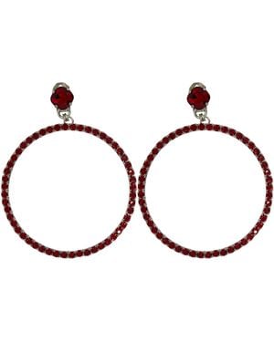 Vickisarge The Large Hoop Earrings - Brown