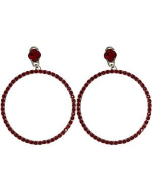 Vickisarge The Large Hoop Earrings - Brown