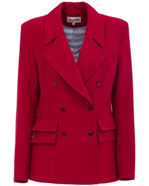 Julia Allert Classic Tailored Double-Breasted Blazer