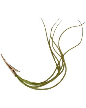 Romer Millinery Feather Clip For Hair, Turbans, Hats & Lapel - Metallic