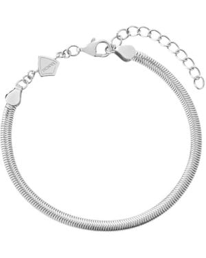 Vanhi Estelle Herringbone Chain Bracelet - Metallic