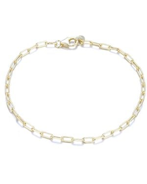 KAMARIA Mini Paperclip Link Chain Bracelet - Metallic