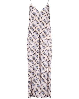 Traffic People Hummingbird And Bird Print Ithaca Sleeveless Jumpsuit - White