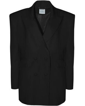 Vestiaire d'un Oiseau Libre Double – Breasted Blazer - Black