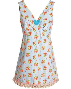 Couture to Your Door Mini Summer Floral Dress - Red