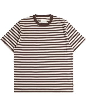 Far Afield Ringer Stripe T-Shirt - Brown