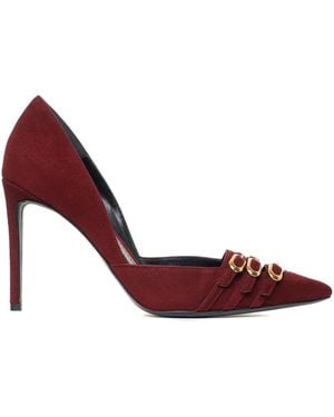 Ginissima Gina Suede Stiletto, Burgundy - Red