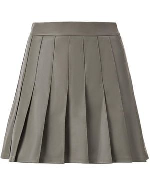 Lita Couture Pleated Skirt - Gray