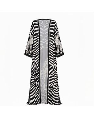 Ana Luisa Tanzania Inspired Open Front Kaftan - Black