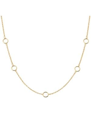 Lily Flo Jewellery Karma Circle Chain Necklace - Metallic