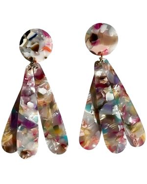 CLOSET REHAB Petal Drop Earrings - Yellow