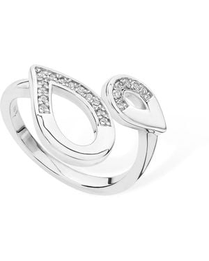 Lucy Quartermaine Melting Diamond Ring - Metallic