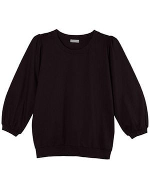 Cove Belle Puffed Sleeve Top - Black