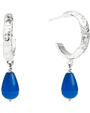 Lavani Jewels Sadie Hoops - Blue