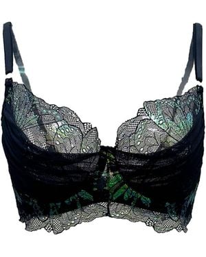 Carol Coelho Psyche Underwire Draped Bra - Black