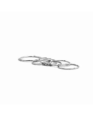 Silver Moon Eterna Sterling Ring - Metallic