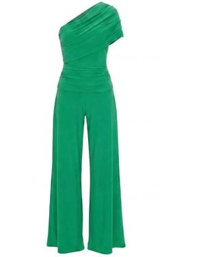 Atom Label Rhodium Jumpsuit - Green