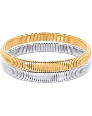 Amadeus Flexi Dual Tone Bracelets - Metallic