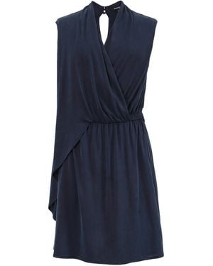 Smart and Joy Drapy Asymmetrical Dress - Blue