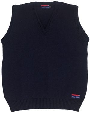 Arthur Beale Maritime Sleeveless Jumper - Blue