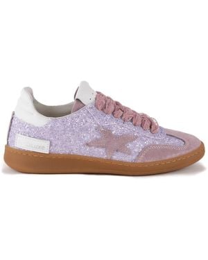 Keith Scarrott Shoes Bitetto Glitter Trainer - Purple