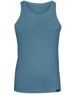 Zd - Zero Defects Neptuno Tank Top Soy Fibre – Antibacterial & Lightweight Fit - Blue