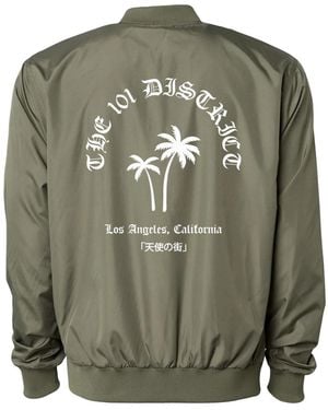 Black Cake Los Angeles District Windbreaker - Green
