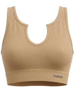 Bellaria Cabernet Sculpt Sports Bra- Cream - Brown