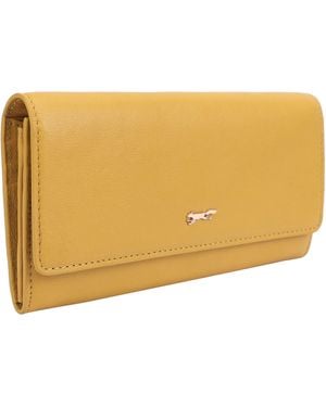 Paul Costelloe Accra Leather Wallet Purse - Yellow
