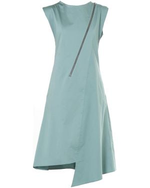 Metamorph Midi Cotton Dress - Blue