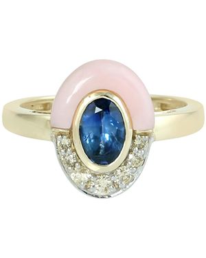 Artisan Sapphire, Diamond & Opal Ring - Multicolour